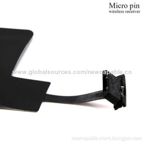 Wireless Charger Receiver for All Phones with Micro Pin, Sized 90*34*1.3mm